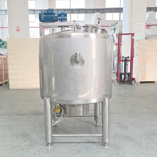 Tangki pencampuran keluli tahan karat gred makanan dengan agitator