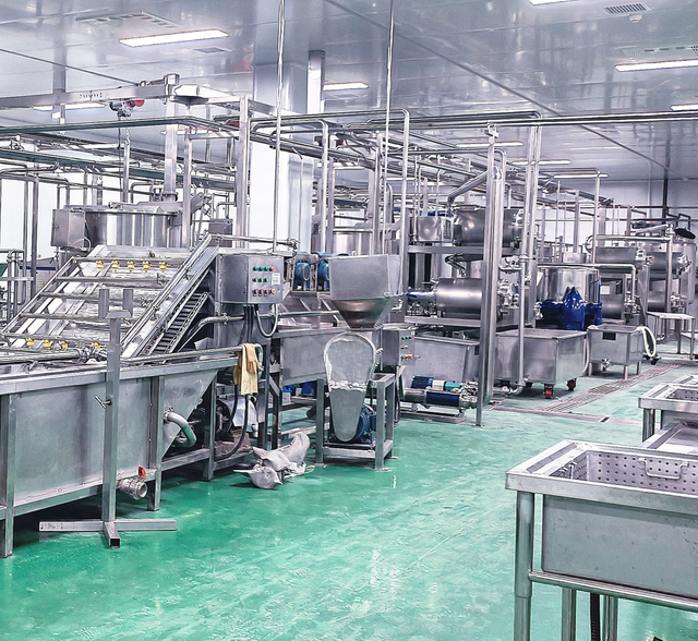 Barisan pemprosesan jus anggur segar