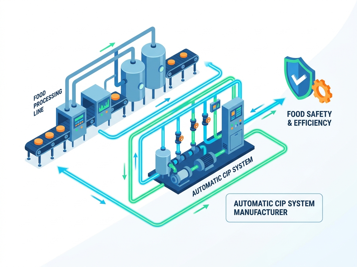 Kemudahan Pengeluar Sistem Pembersihan CIP Automatik